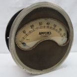 An unusual oversized amp meter as made b