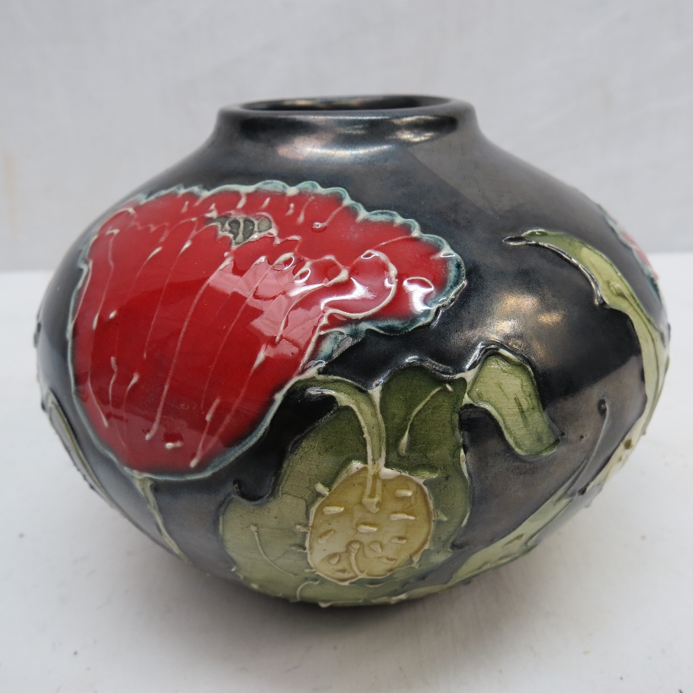 A Lise B Moorcroft Studio Pottery vase w - Image 2 of 2