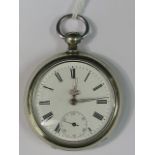 A Victoria key wind pocket watch in whit