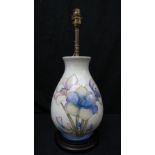 A William Moorcroft large table lamp wit
