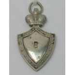 A Russian shield shaped pendant or medal
