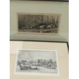 Print. Prospect of Westminster, signed l