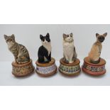 Border Fine Arts musical ornament cats w