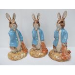 Three Royal Albert Beatrix Potter figuri