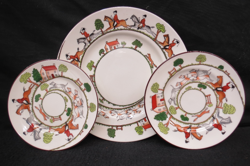 Three mid 20thC Crown Staffordshire hunt