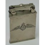 RAF Miniature Table-Lighter c1920s; silv