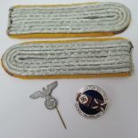 Two Luftwaffee shoulder boards and SA la