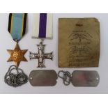 American dog tags and two copy medals