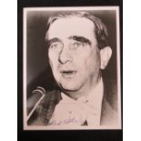 Signed portrait print of Edward Teller t