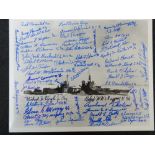 Signed print of the USS Indianapolis wit