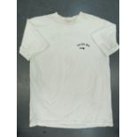 Ronnie Biggs' personal wardrobe, Lord Jim pub T- shirt, signed Ronnie Biggs.