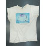 From Ronnie Biggs' personal wardrobe a photo printed t-shirt depicting Ronnie Biggs signed By