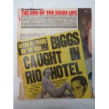 Part article 'The Train robbers part 4- the end of the Good Life', signed 'Ronnie Biggs Dec 1996'.