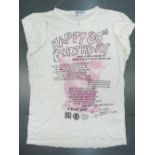 From Ronnie Biggs' personal wardrobe, a 'Happy 80th Birthday Ronnie Biggs t-shirt.