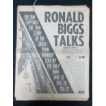 A serialised eight part set of articles from The Sun Newspaper, from April 1970 'Ronald Biggs Talks'