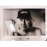 A limited edition print of Ronnie Briggs by a famous photographer, 1/50 signed by photographer and