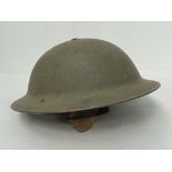 A WW2 British Army helmet.