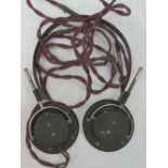 A pair of WWII German tank headphones.