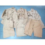 Three sets of British Army short sleeved