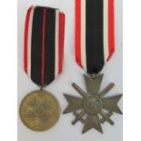 A Ware merit medal and war merit cross w