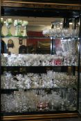 AN EXTENSIVE COLLECTION OF ANTIQUE AND OTHER CUT GLASSWARE