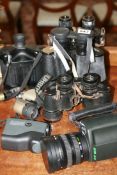 VARIOUS BINOCULARS AND SIGHTING DEVICES