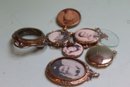 A SELECTION OF ASSORTED LOCKETS.   £60-90