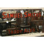 A SAMUEL SMITH'S TADDY ALES ADVERTISING MIRROR