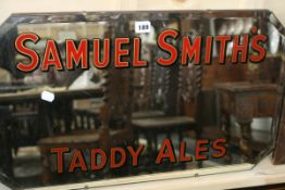 A SAMUEL SMITH'S TADDY ALES ADVERTISING MIRROR