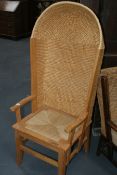 A CANOPY BACK ORKNEY ARMCHAIR