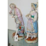 A PAIR OF CONTINENTAL PORCELAIN FIGURES BY VION AND BAURY