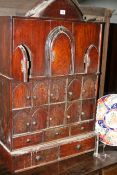 A LATE 18TH/EARLY 19TH.C.COLONIAL SPICE CABINET