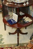 A REGENCY MAHOGANY DUMB WAITER