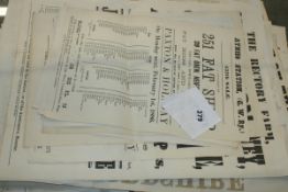 A LARGE SELECTION OF INTERESTING LOCAL (OXFORDSHIRE) AUCTION POSTERS AND ADVERTISING