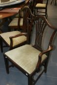 A SET OF TWELVE EARLY 20TH.C.GEORGIAN STYLE MAHOGANY DINING CHAIRS