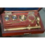 A 19TH.C.MINIATURE MICROSCOPE