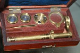 A 19TH.C.MINIATURE MICROSCOPE