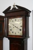 A LATE 18TH.C.MAHOGANY CASED EIGHT DAY LONG CASE CLOCK WITH PAINTED DIAL SIGNED GEORGE WALKER,