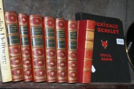 BOOKS.A SET OF SIX SURTEES NOVELS, CECIL ALDIN AND OTHERS