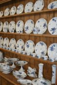 AN EXTENSIVE ROSENTHAL BLUE AND WHITE DINNER SERVICE