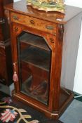 A VICTORIAN INLAID MUSIC CABINET