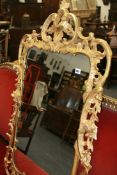A 19TH.C.CARVED GILTWOOD PIER MIRROR