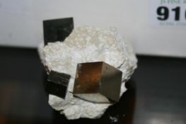 A COLLECTION OF GEOLOGICAL PYRITE SPECIMENS