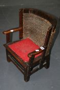 A 19TH.C.CHILD'S ORKNEY CHAIR