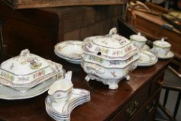 A COPELAND'S OLD BOW PART DINNER SERVICE