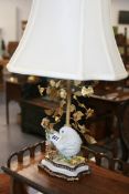 A PAIR OF LIMOGES PORCELAIN TABLE LAMPS