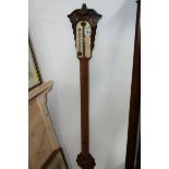 A VICTORIAN STICK BAROMETER SIGNED W & P SHARP,SALISBURY