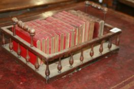 A SMALL REGENCY ROSEWOOD BOOK CARRIER