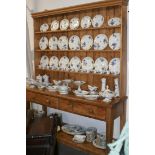 A LARGE VICTORIAN POTBOARD KITCHEN DRESSER