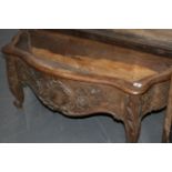 A FRENCH CARVED OAK JARDINIERE